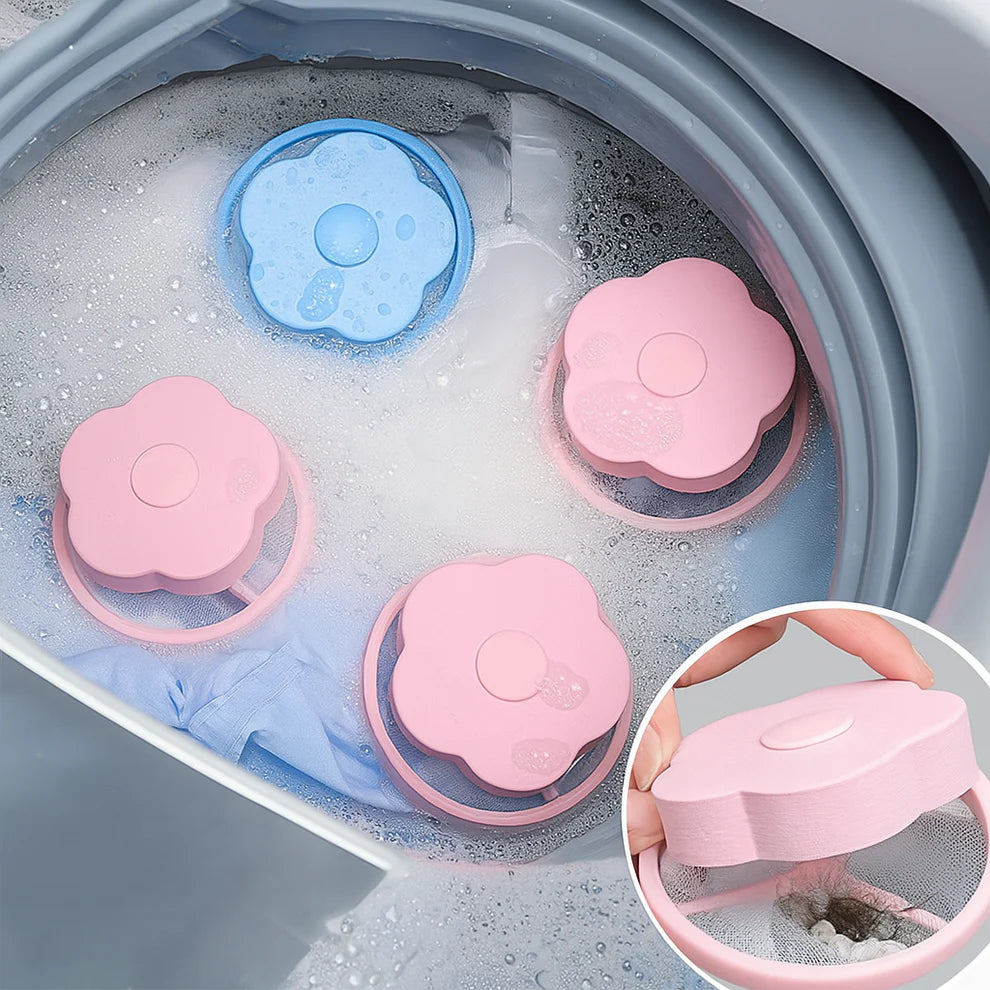 Pack de 4 Cápsulas Atrapa-Pelos para Lavadora