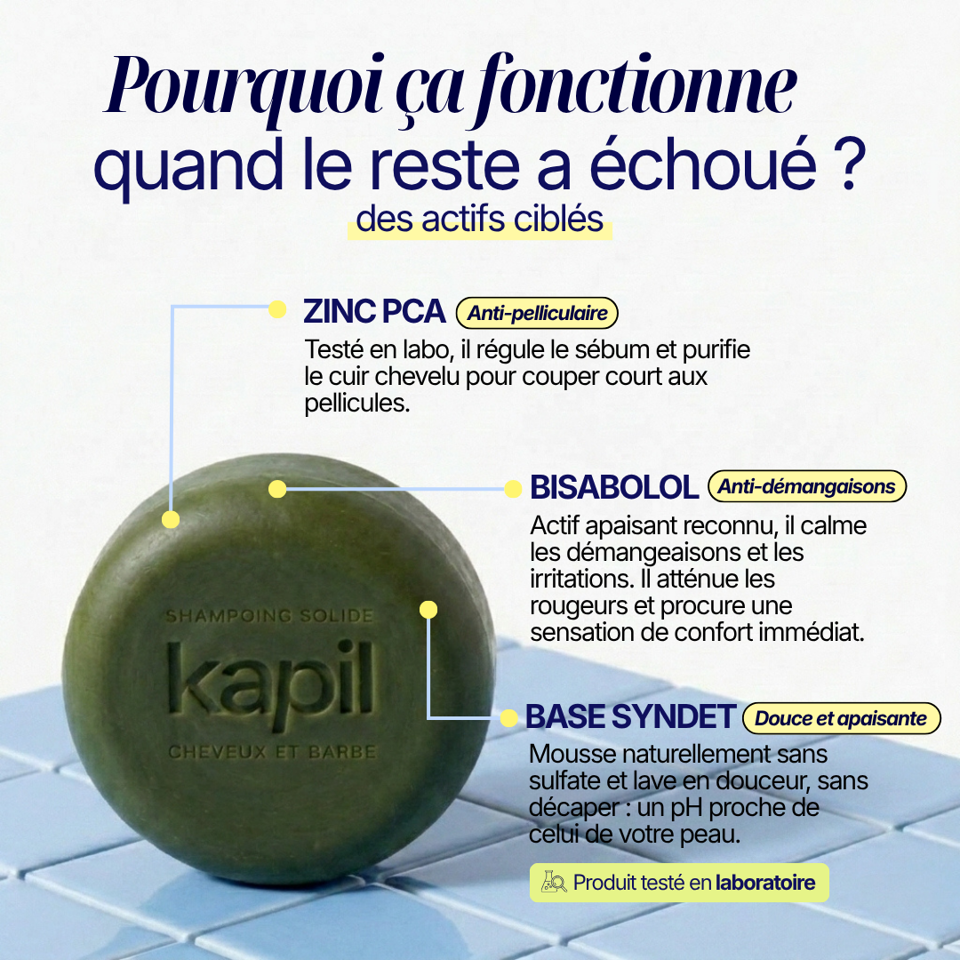 Shampoing Solide Purifiant - Pellicules & Démangeaisons