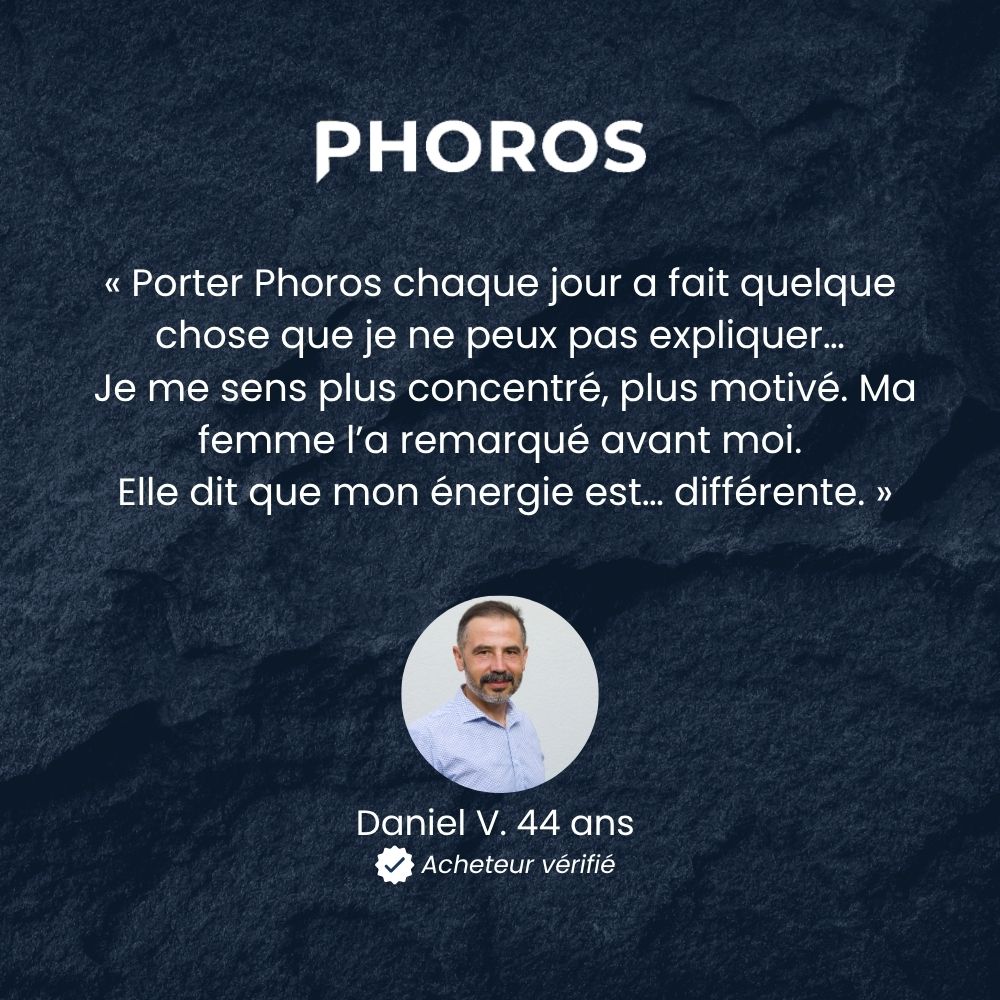 PHOROS®  - Bracelet en hématite : Puissance et force